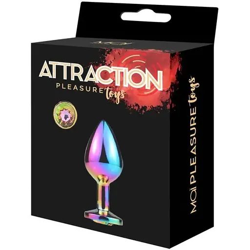 Металлическая анальная пробка Mai Attraction Toys №73 Rainbow - фото 5