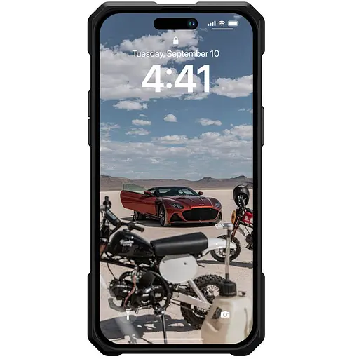 Чохол ударостійкий UAG Monarch Pro with MagSafe Leather для Apple iPhone 15 Plus/14 Plus 6.7 Чорний - фото 4