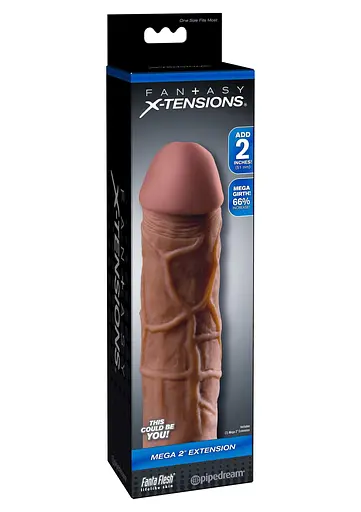 Насадка на пенис Pipedream FX Mega 2 Inch Extension 20 см коричневый - фото 2