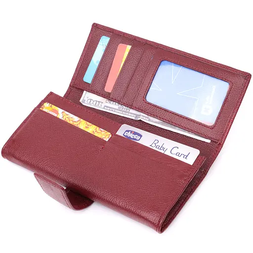 Кожаный женский кошелек ST Leather 18.7х9х3 см acs0028479 - фото 4