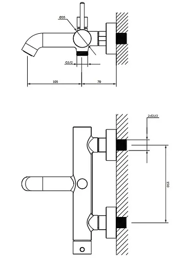 Смеситель для ванны с душевым комплектом Omnires Y gold Y1231GL Золотой - фото 2