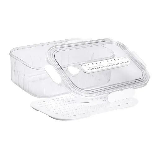 Лоток органайзер для хранения продуктов Yiwu HP-27-2 пластиковый белый - фото 8