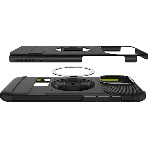 Оригинальный противоударный чехол Spigen Slim Armor (MagFit) MagSafe для iPhone 16 Pro (6.3") Black ACS08164 - фото 10