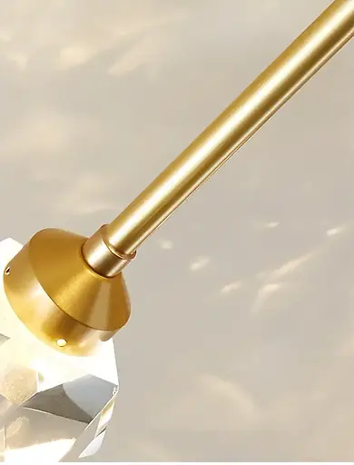 Светодиодная люстра Сапфир 8810-А (Золотистая) на 6+1 плафонов - фото 2