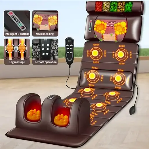 Багатофункціональний масажний матрац 406-G (витягування хребта, гарячий компрес) + пульт - фото 2