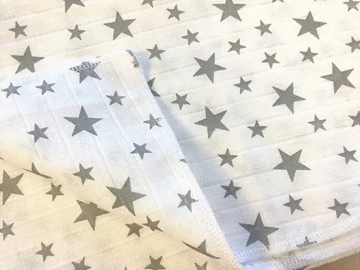 Муслиновая пеленка Moontime "Звездопад на белом" - фото 2