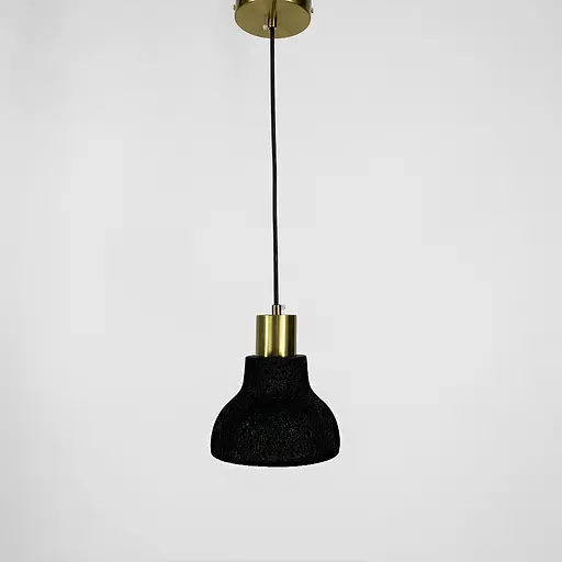 Подвес Terrazzo Toco с черным бетонным плафоном в стиле Ар-деко | Line F | Арт. MJ167/1 BK - фото 4