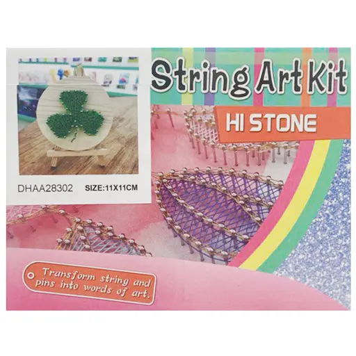 Детский набор для творчества стринг-арт "Клевер" Bambi YG0115(28302) деревянная основа - фото 1