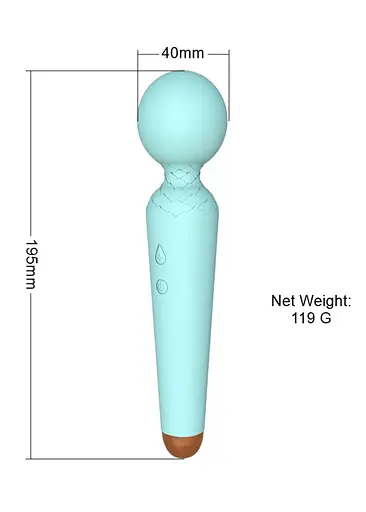 Масажер B - Series Magic Power Wand, 19.5 см (фіолетовий) - фото 3