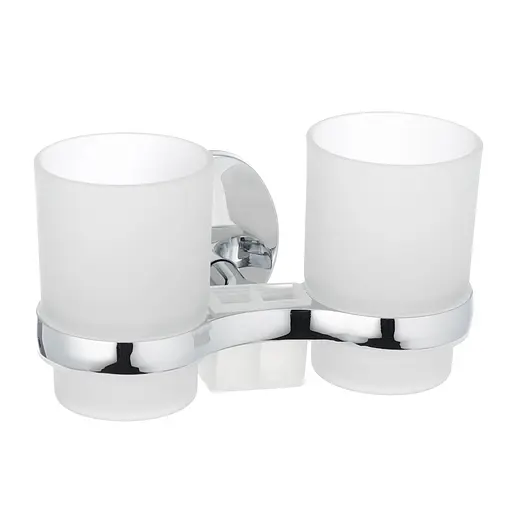 Тримач для щіток з 2 склянками настінний Zerix LR3308 LL1439 хром - фото 2