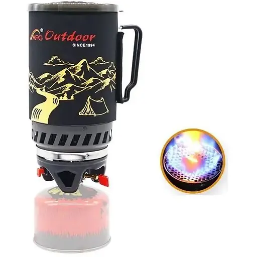 Система приготування їжі APG ST-83 інтегрована з теплообмінником туристична 1.4 літра - фото 3