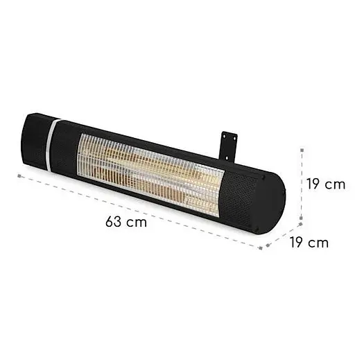 Инфракрасный обогреватель Blumfeldt Gold Bar 2000 (10031513) - фото 6