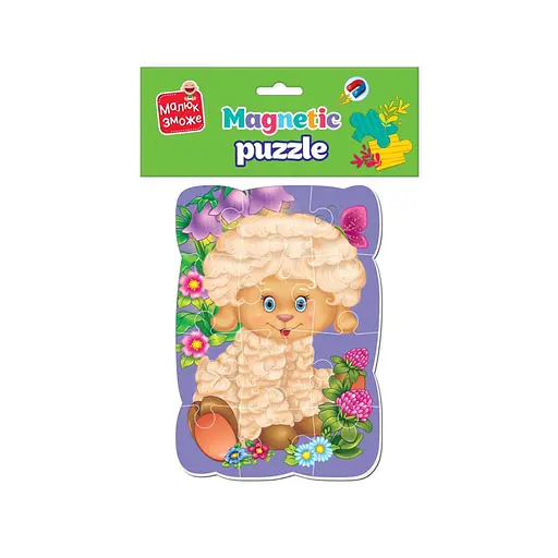 Магнитные пазлы Малыш сможет Овечка Vladi toys VT3301-02 А5, Укр - фото 2