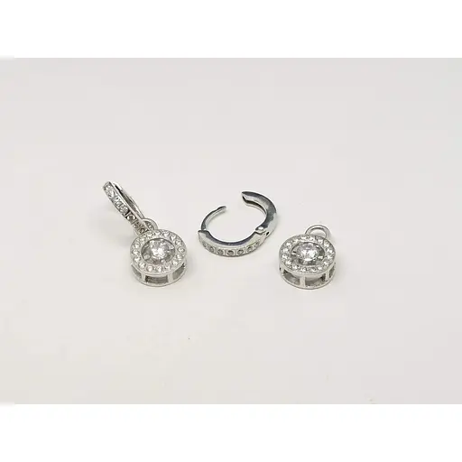 Золотые серьги Империя золота-подвески с фианитами. СВ263БИ - фото 3