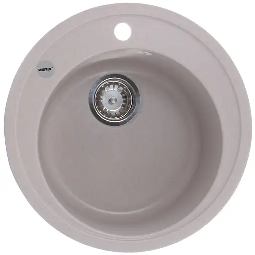 Кухонная мойка Zerix ZS-510R-06 beige ZX4533, Бежевый - фото 1