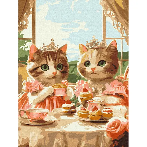 Картина за номерами "Гламурна вечірка" Ideyka KHO6689 30х40 см