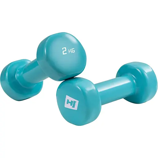 Гантели для фитнеса Hop-Sport виниловые круглые HS-V020DC 2х2кг