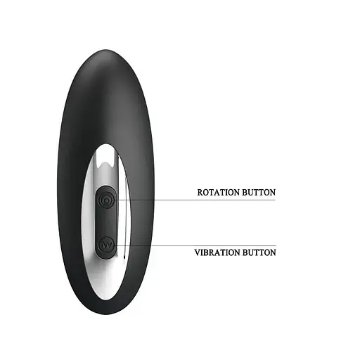 Стимулятор простати Pretty Love Prostate Massager, 15.9 см (чорний) - фото 4