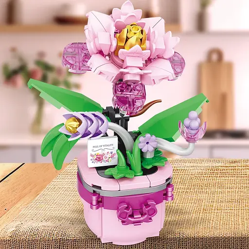 Конструктор Квітка в горщику, 33024-5-6-7, від 152 деталей, від 12.5 см, (В асортименті) - фото 2