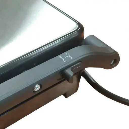 Гриль контактный прижимной Domotec MS-240 домашний с антипригарным покрытием 1000 Вт Серебряный - фото 4