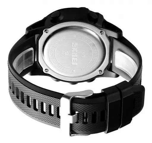 Чоловічий наручний годинник Skmei 1476 (Чорний) - фото 4