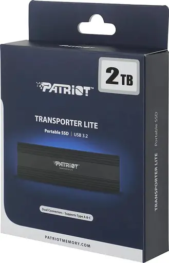 SSD Накопитель внешний портативный Patriot Transporter Lite 2 TB Type-C (PTPL2TBPECB) черный - фото 9