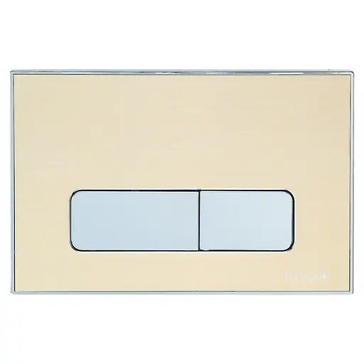 Кнопка змиву Imprese i7113AG золото сатин, вставка з алюмінію - фото 1