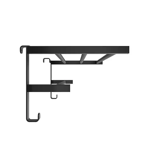 Навісна полиця для рушників HF Sheffield 520x284 3.0.1102.13.BM, Чорний матовий - фото 3
