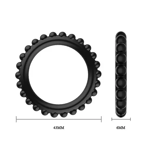 Набор эрекционных колец Baile Titan Cock Ring Set 3 шт. чёрный  - фото 6