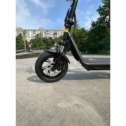 Электросамокат с сиденьем Kugoo C1+ PLUS (1000W 18Ah) Черный - фото 8
