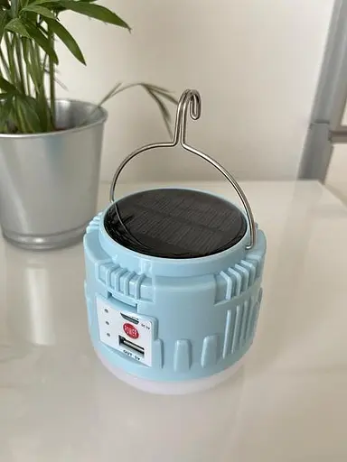 Ліхтар (лампа) для кемпінгу світлодіодна (сонячна батарея) ENERGY Saving Led - фото 6