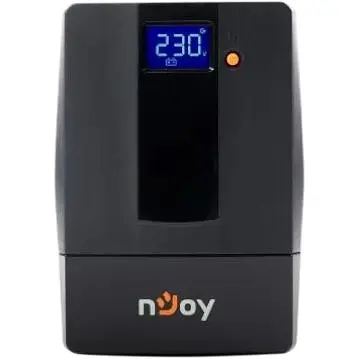Джерело безперебійного живлення NJOY Horus Plus 600 (PWUP-LI060H1-AZ01B) Lin.int., AVR, 2 x евро, USB, LCD, пластик