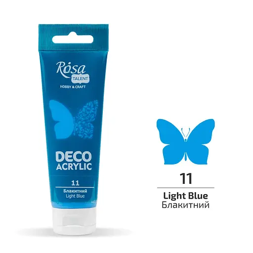 Акрил для декора Голубой (11) матовый 75 мл Rosa Talent - фото 1