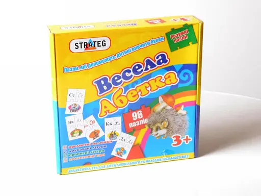 Пазли Весела азбука, 525, Strateg