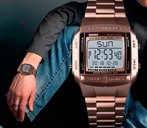 Спортивний годинник Skmei Illuminator Темне кофе - фото 9