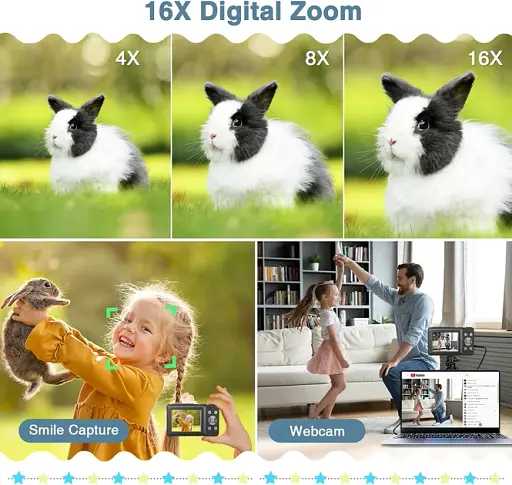 Фотокамера KOASDVS FHD DC403 44Мп Чорна - фото 5