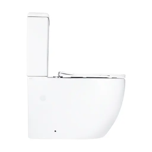 Унитаз напольный Qtap Grand Ultra Quiet безободковый с сиденьем Soft-close White QT26228301W, Белый - фото 4
