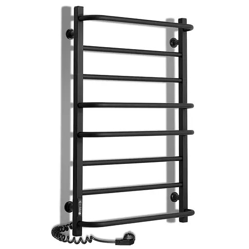 Електрична рушникосушарка Laris Зебра Комфорт ЧФЧ8 500x800 Е ліва R3 73207642, Чорний матовий, Ліве, Електронний - фото 1