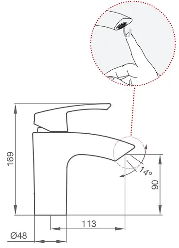 Змішувач для умивальника GRB Premier 50510500 Хром - фото 2