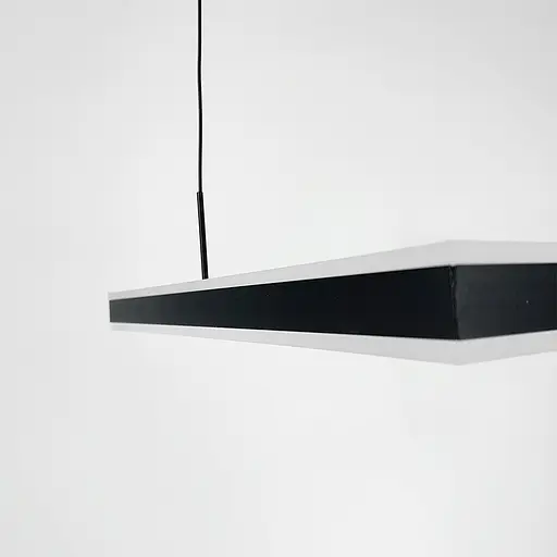 Люстра з підвісним квадратом у чорному корпусі 60 см | Арт. 303S-600 BK | Line F - фото 2