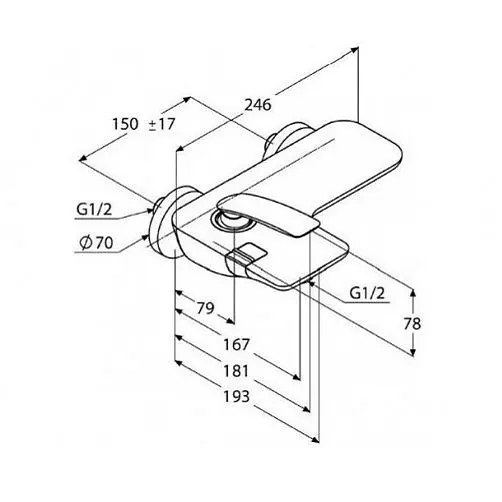 Змішувач для ванни Kludi Balance 524458775 чорний матовий - фото 2