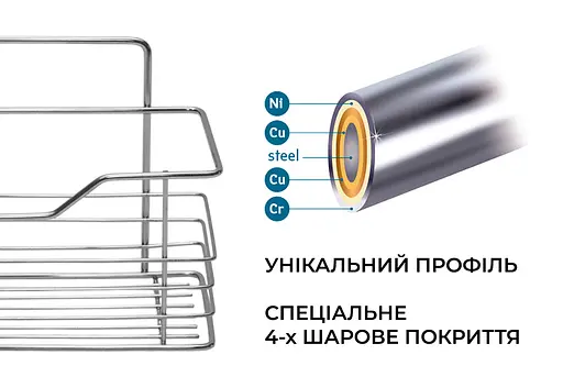 Полиця FABRIKA LOW самоклейкій стрічці, Ш21.5хГ9.5хВ12 - фото 3