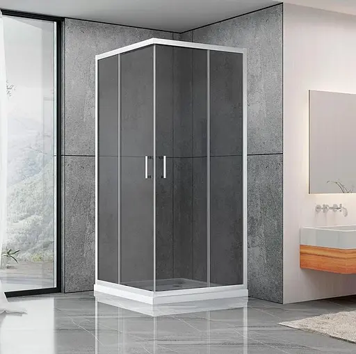 Душевая кабина Dusel A-513 90x90x190 тонированная, универсальная, тонированная, хром, 90x90 - фото 1