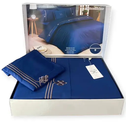 Постільна білизна Navy Brown Сатин Преміум Maison D'or pbe0051918 - фото 3