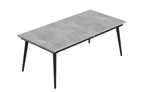 Стіл журнальний трансформер Dandi Small Ferrum-decor 45x120(160)x70 Чорний метал ДСП Бетон 16 мм (FRD-106793) - фото 5