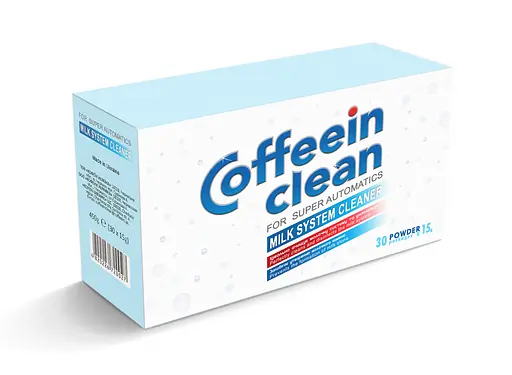 Професійний засіб Coffeein clean MILK system cleaner (порошок 15g х 30пак)  для очищення молочної системи (450g)