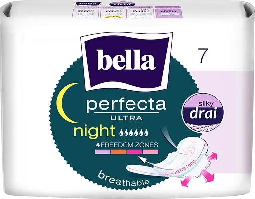 Прокладки гигиенические Bella Perfecta Ultra Night silky drai 7 шт. - фото 1