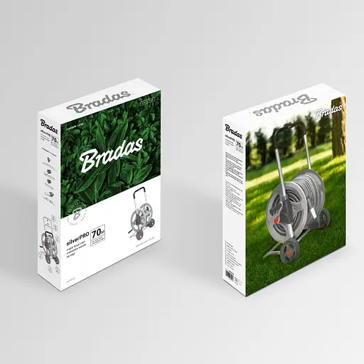 Візок для шлангу Bradas SILVER PRO 1/2" 70 м AG333 - фото 3