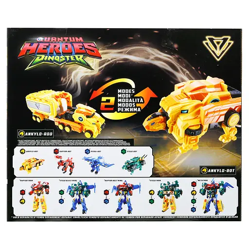 Динозавр-трансформер Dinoster - Мега Дино-Смеш Анкило  - фото 6