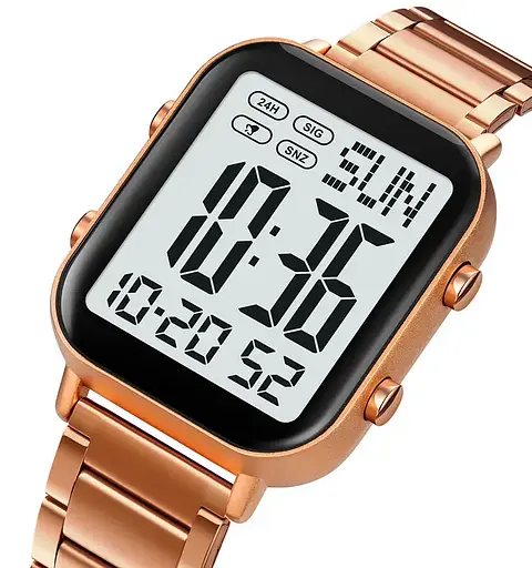 Чоловічий наручний годинник Skmei 2259 (Рожеве золото з білим) - фото 3